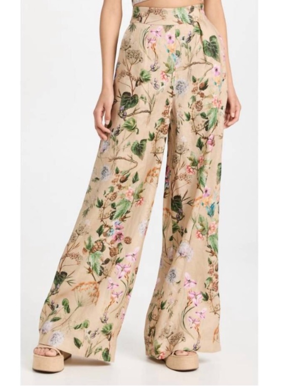 CARA CARA Josephine pant in whimsical floral khaki